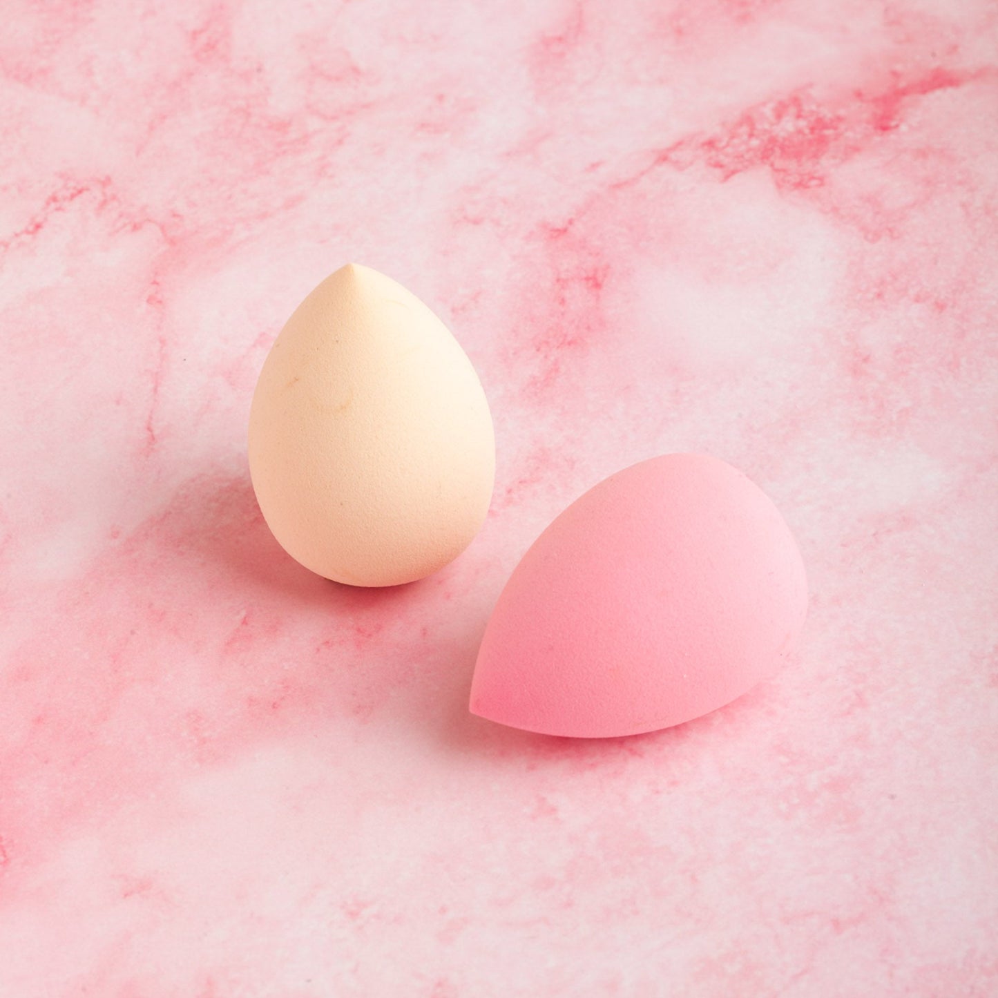 2 Make-Up Sponge (Ροζ + Μπεζ)